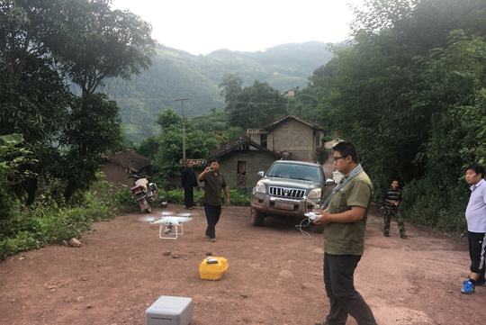 墨江發(fā)生地震 測繪無(wú)人機應急航拍